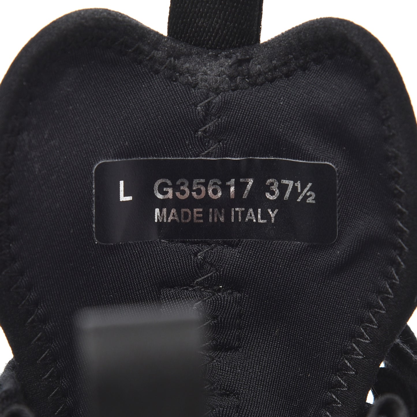 Velvet Calfskin Mixed Fibers CC Sneakers 37.5 Black