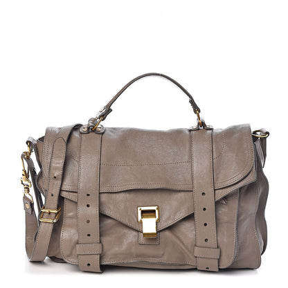 Proenza Schouler Lambskin Medium PS1 Satchel Smoke 1 of 23