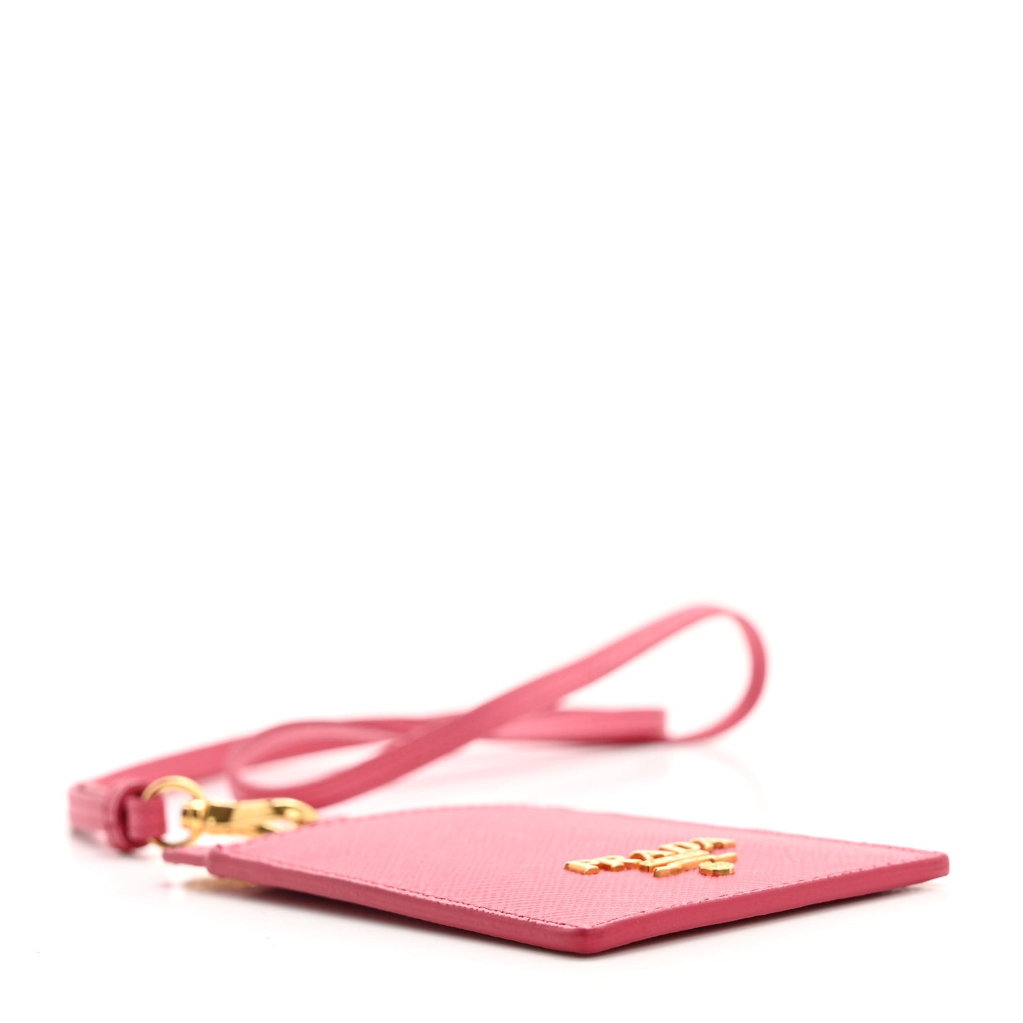 Saffiano Badge Holder Fuschia