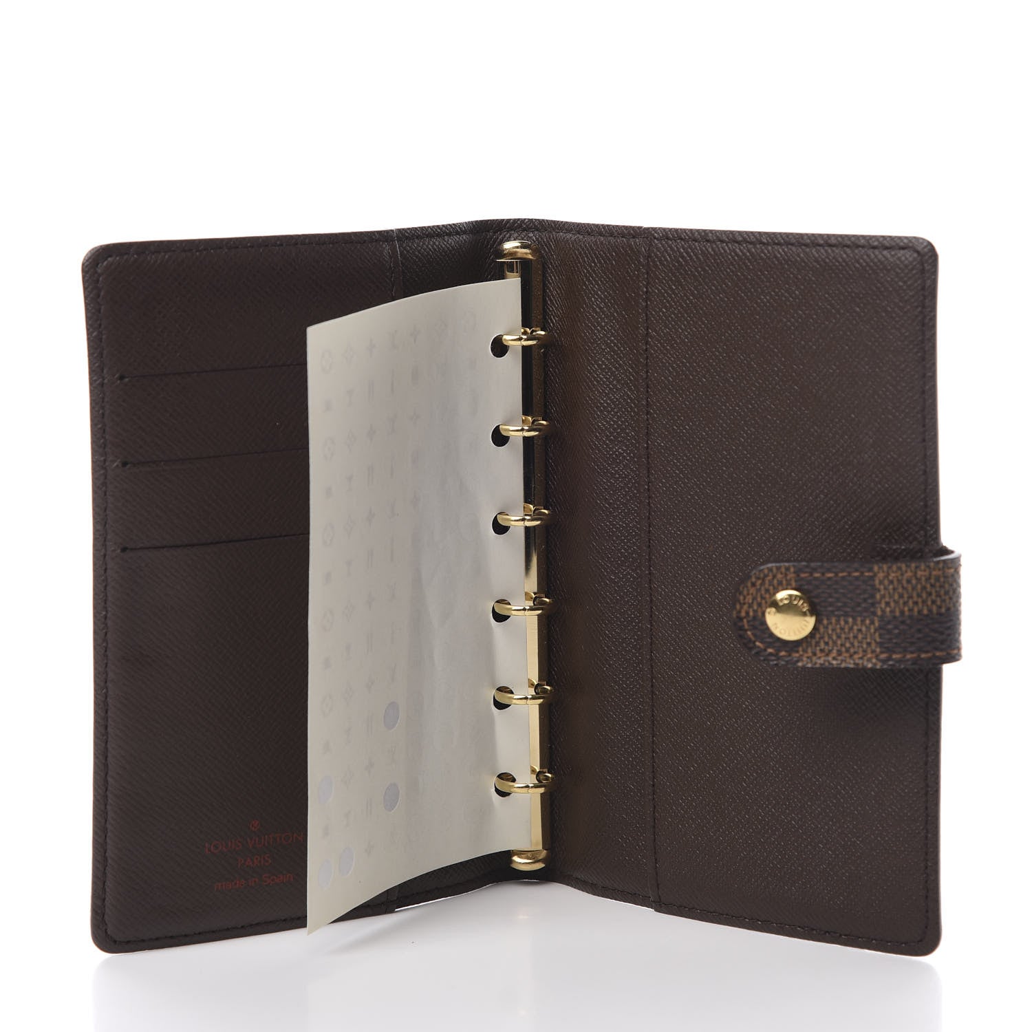 Louis Vuitton Damier Ebene Small Ring Agenda Cover 5 of 8