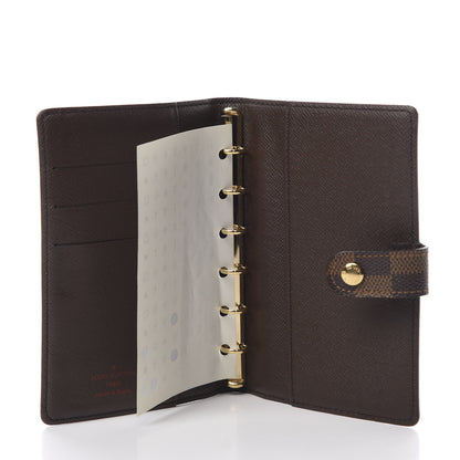 Louis Vuitton Damier Ebene Small Ring Agenda Cover 5 of 8