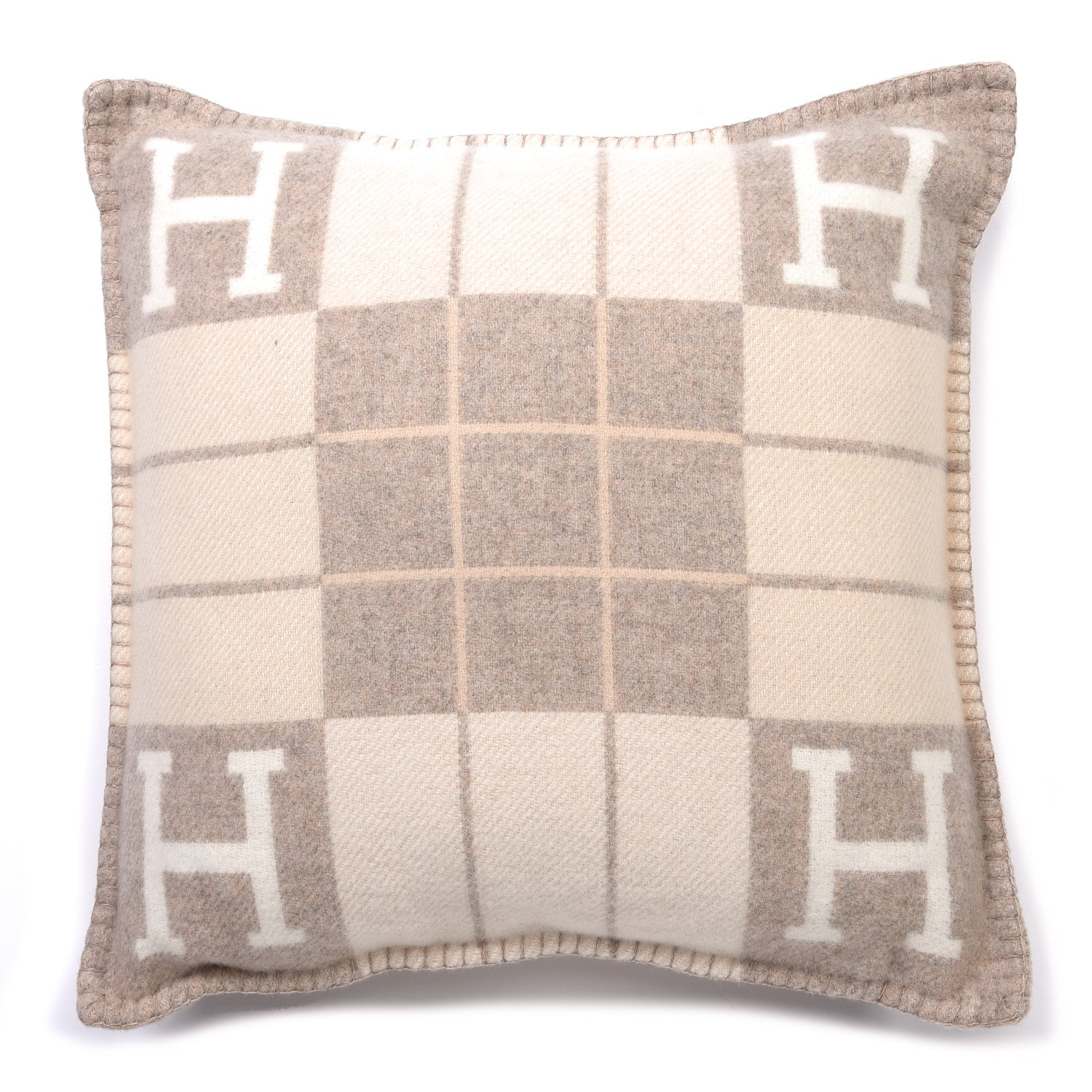 Hermes Wool Cashmere Avalon III Pillow PM Coco Camomille 2 of 6