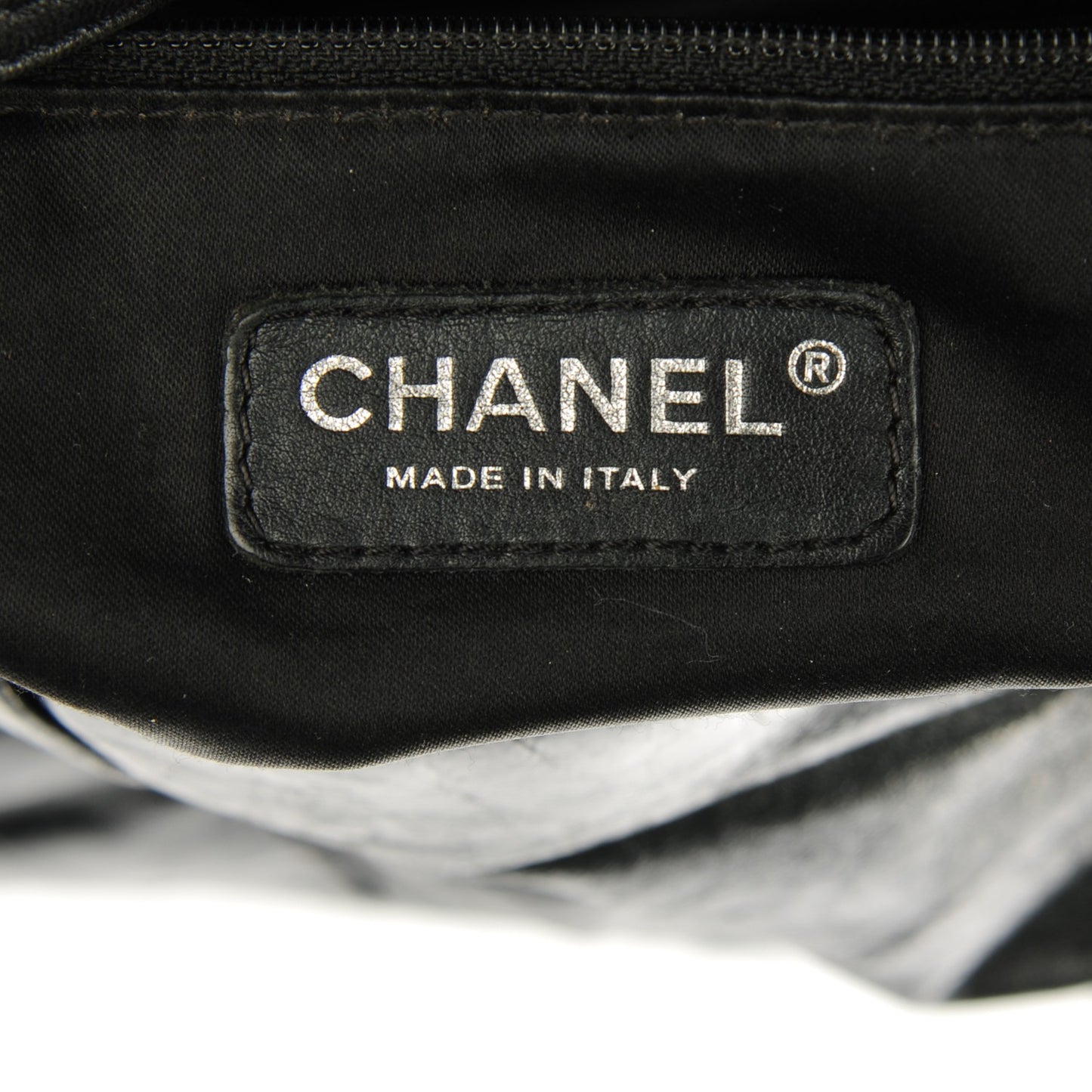 Glazed Calfskin Twisted Maxi Flap Black
