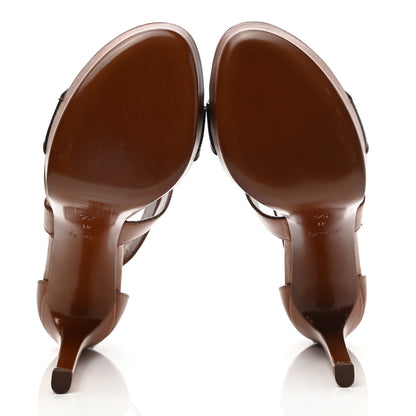 Louis Vuitton Calfskin Monogram Horizon Sandals 41 Cognac Brown 5 of 11