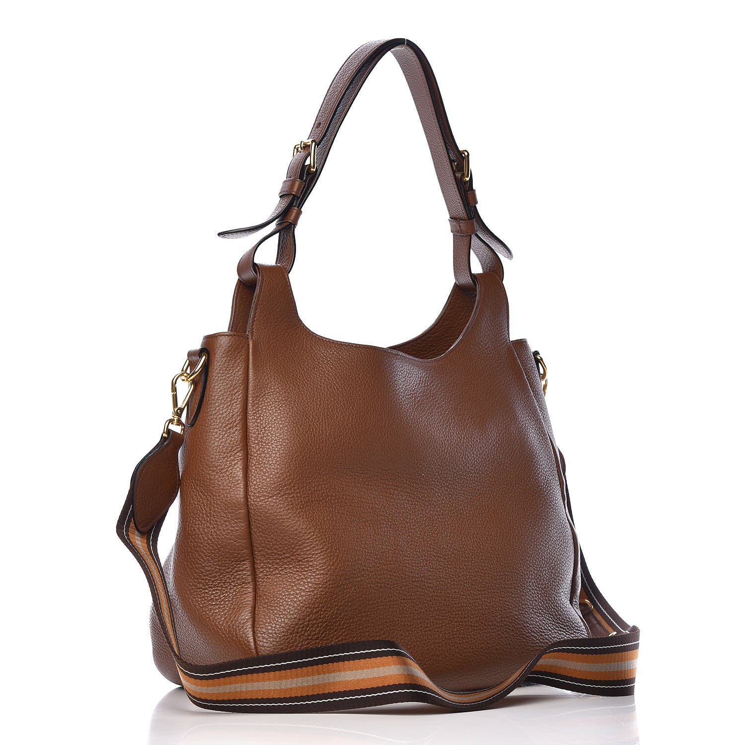 Prada Vitello Daino Hobo Brandy 3 of 10