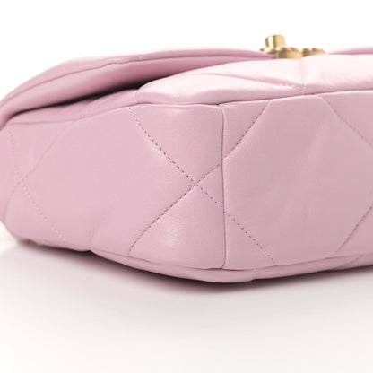 Chanel Lambskin Quilted Medium Chanel 19 Flap Light Pink 9 of 10