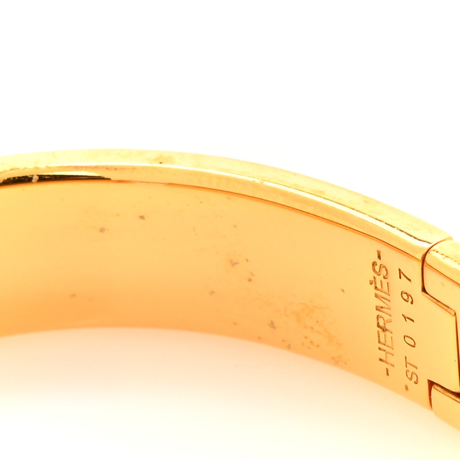 Hermes Enamel Narrow Clic Clac H Bracelet PM Rouge Corail 5 of 5