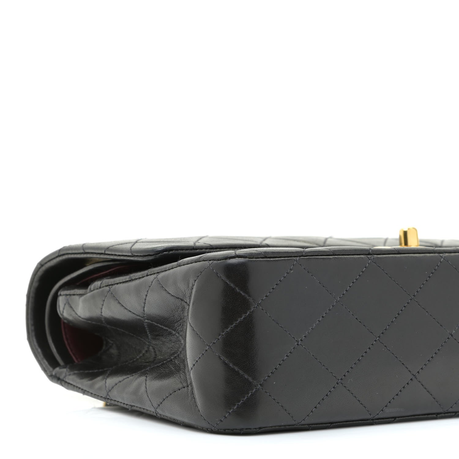 Chanel Lambskin Quilted Medium Double Flap Black 8 of 17