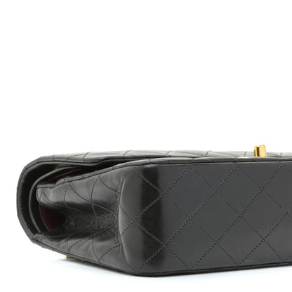 Chanel Lambskin Quilted Medium Double Flap Black 8 of 17