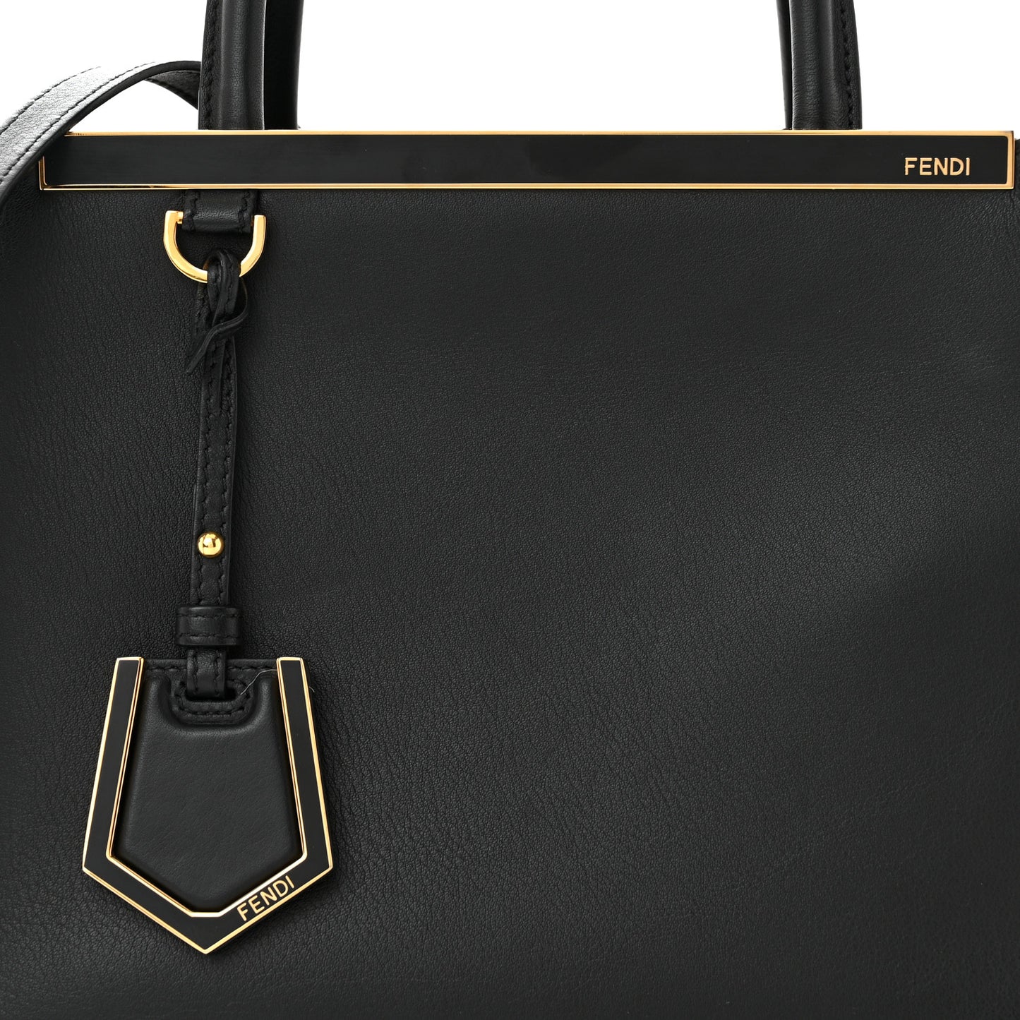 Vitello Dolce Century Petite 2Jours Tote Black Carbone