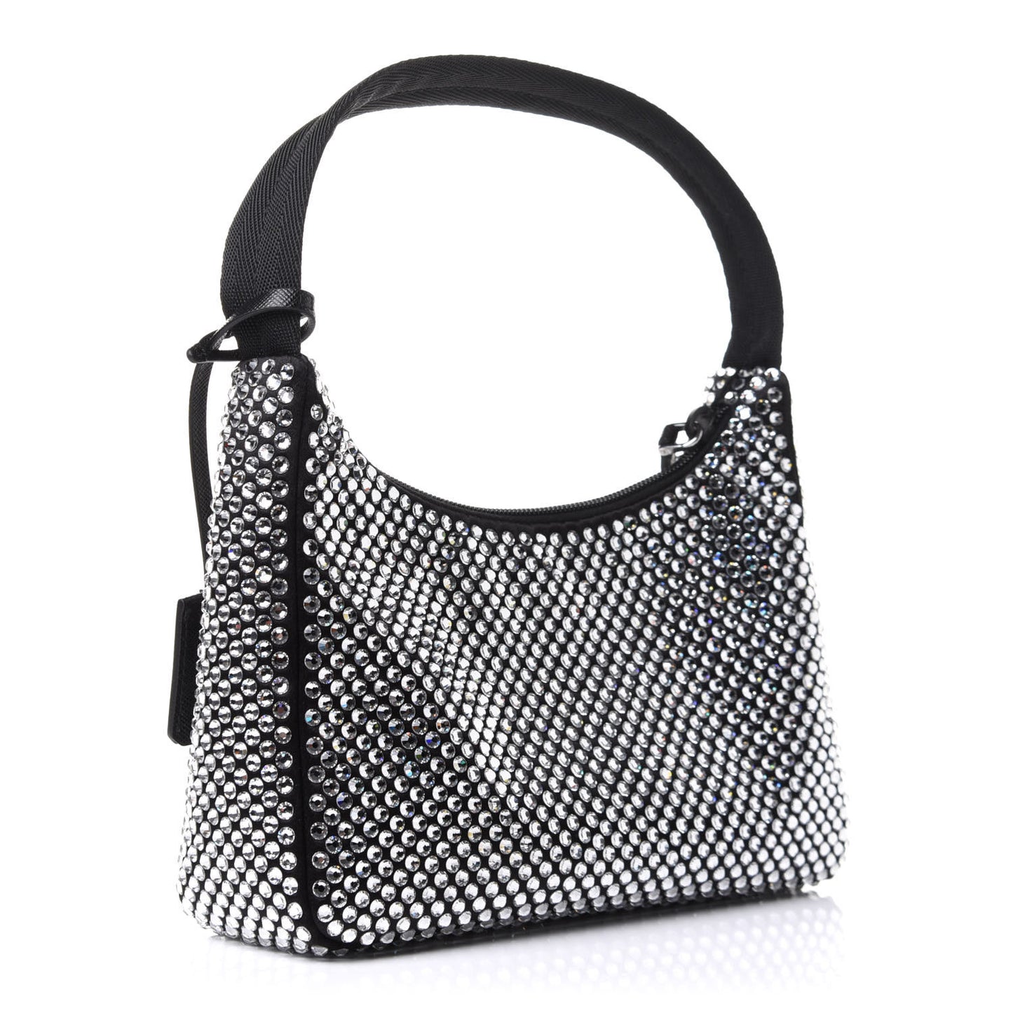 Satin Crystal Mini Re-Edition 2000 Bag Cristal