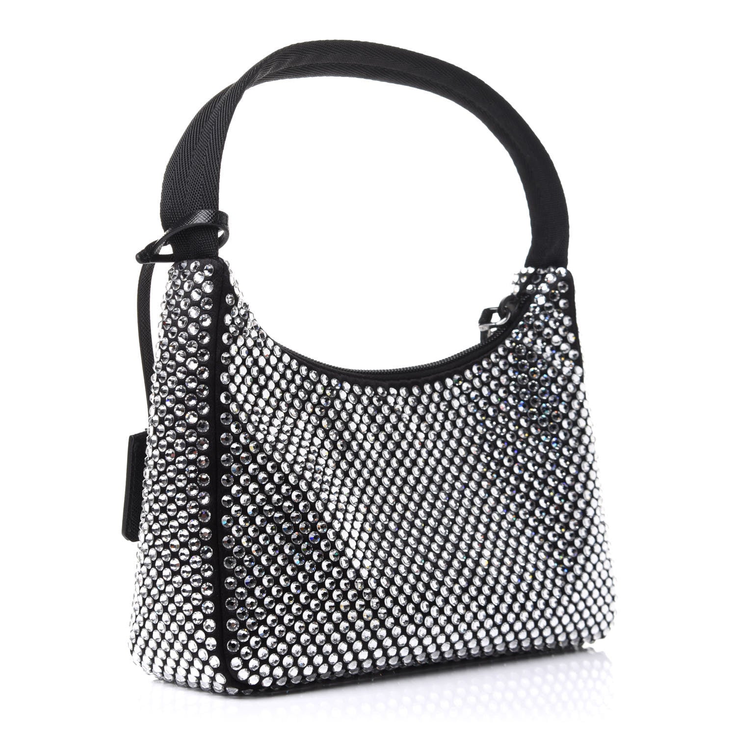 Prada Satin Crystal Mini Re-Edition 2000 Bag Cristal 3 of 12