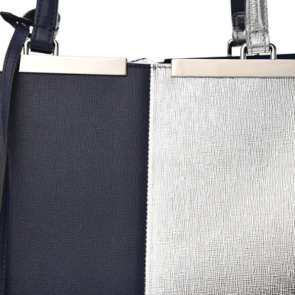 Fendi Vitello Elite Bi-Color Large 3Jours Tote Argento Palladio 14 of 14