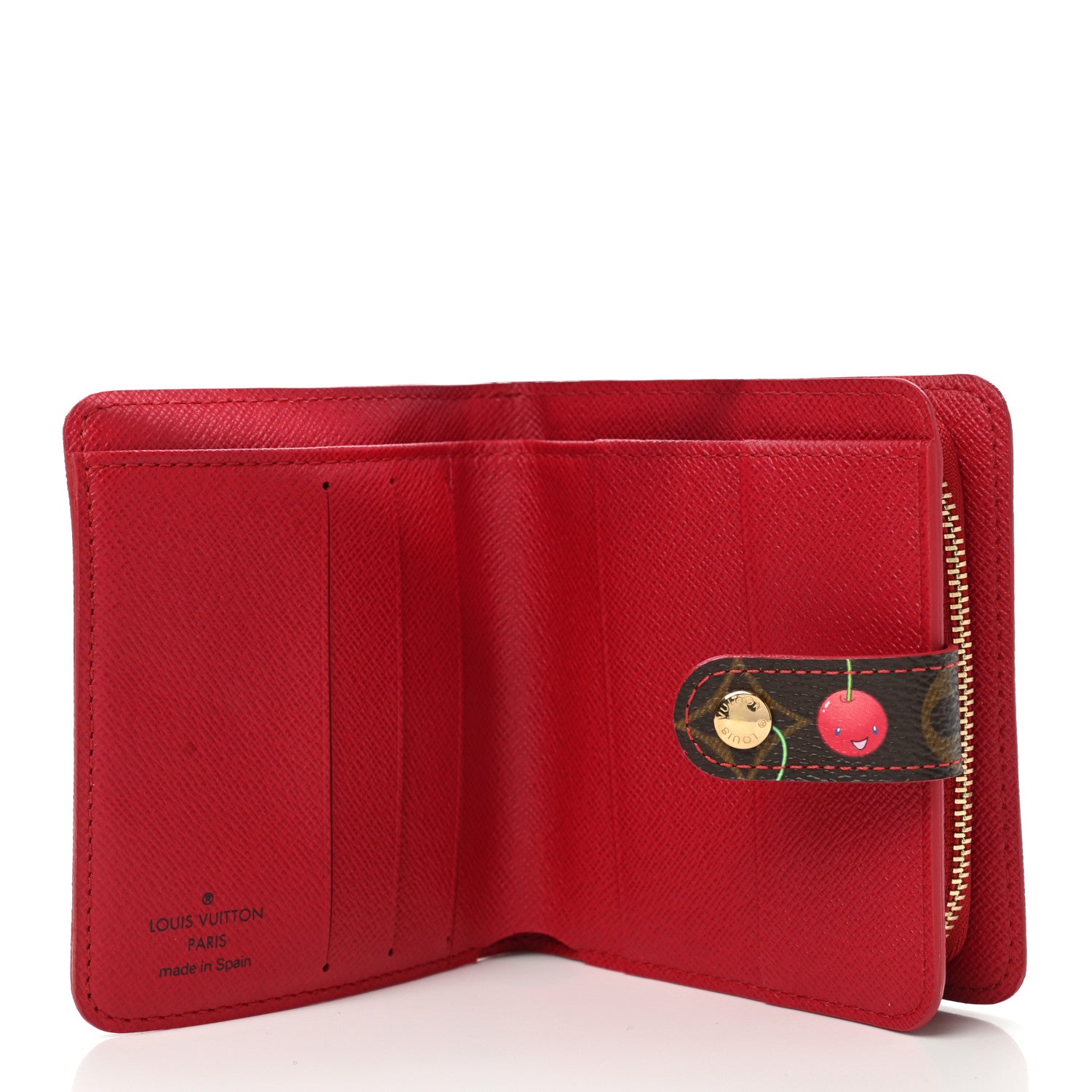 Louis Vuitton Monogram Cerises Compact Zippe Wallet 5 of 7