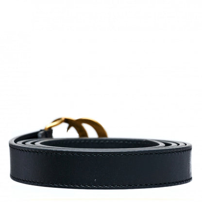 Gucci Calfskin Pearl Double G 20mm Belt 90 36 Black Cream 4 of 11
