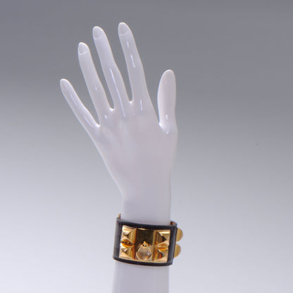 Hermes Shiny Alligator Collier De Chien CDC Bracelet Amethyst Small 2 of 5