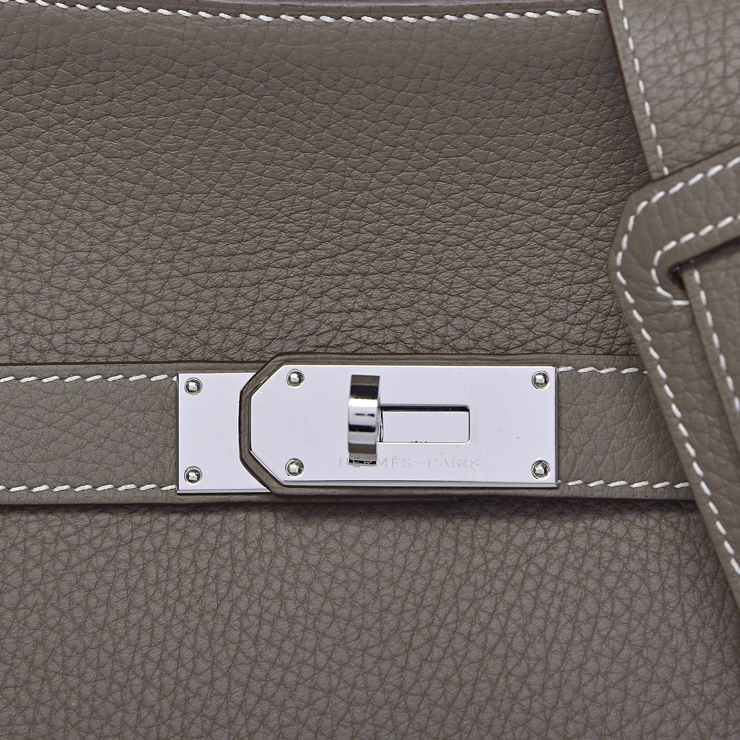 Hermes Taurillon Clemence Jypsiere 31 Etoupe 10 of 10