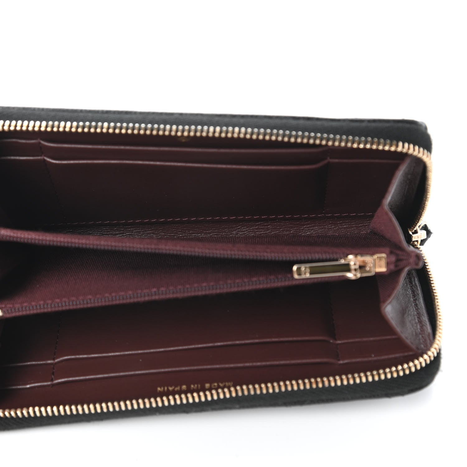 Chanel Caviar Quilted Medium Zip Around Wallet Black 5 of 11