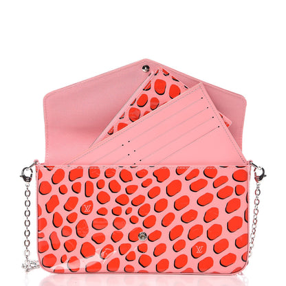 Louis Vuitton Vernis Jungle Dots Pochette Felicie Sugar Pink Poppy 5 of 9