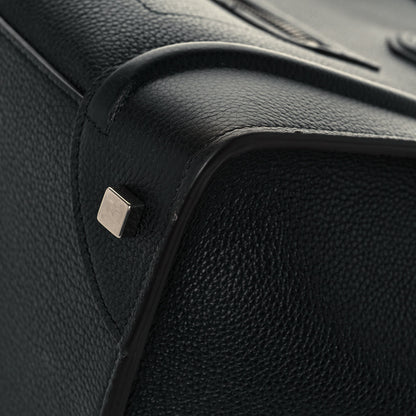 Celine Drummed Calfskin Mini Luggage Black 9 of 13