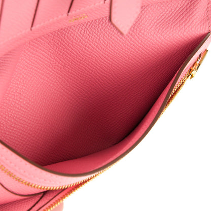 Hermes Epsom Bearn Gusset Wallet Rose Confetti 7 of 8