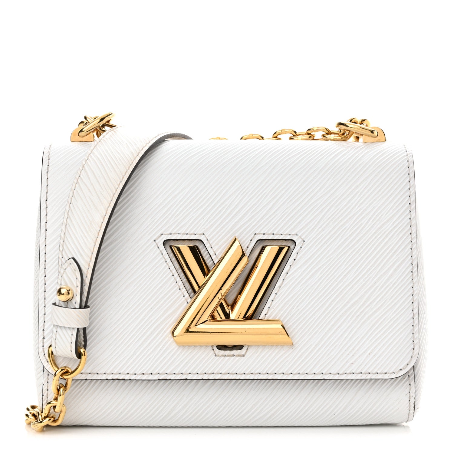Louis Vuitton Epi Twist Shoulder Bag PM White 1 of 17
