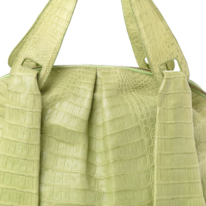 Nancy Gonzalez Crocodile Tote Lime 7 of 9