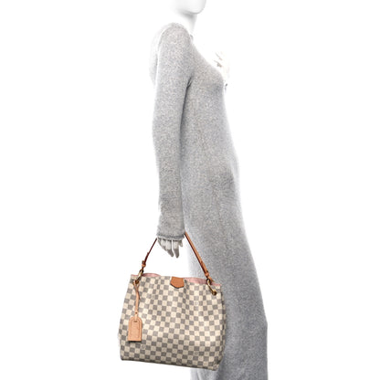 Louis Vuitton Damier Azur Graceful PM Rose Ballerine 2 of 11
