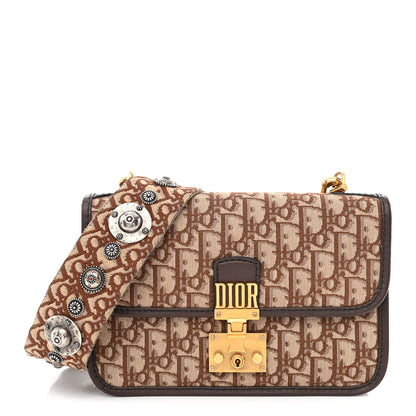 Christian Dior Oblique DiorAddict Flap Bag Brown 1 of 15