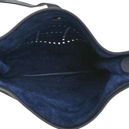 Hermes Taurillon Clemence Evelyne III PM Bleu Nuit 4 of 10