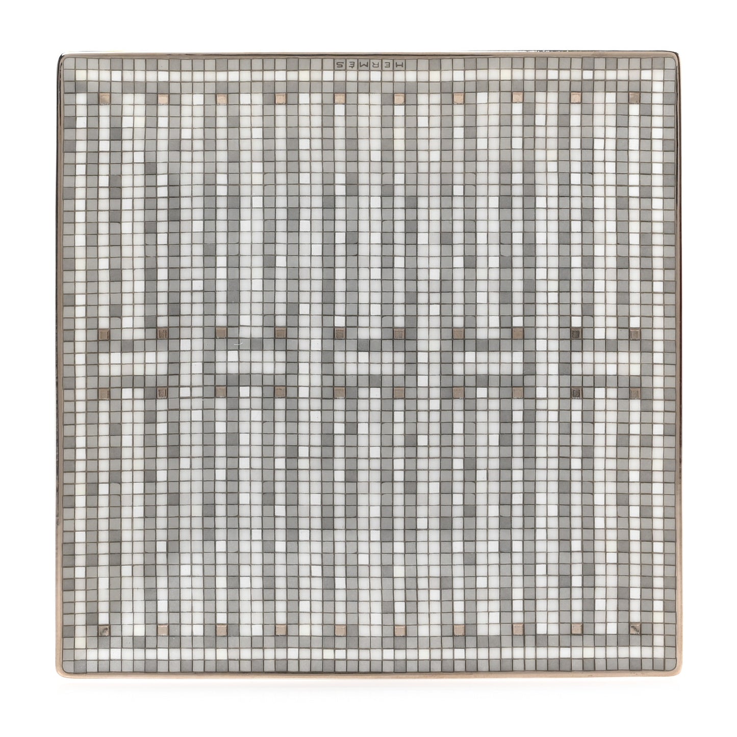 Porcelain Mosaique Au 24 Platine Square Plate N°2