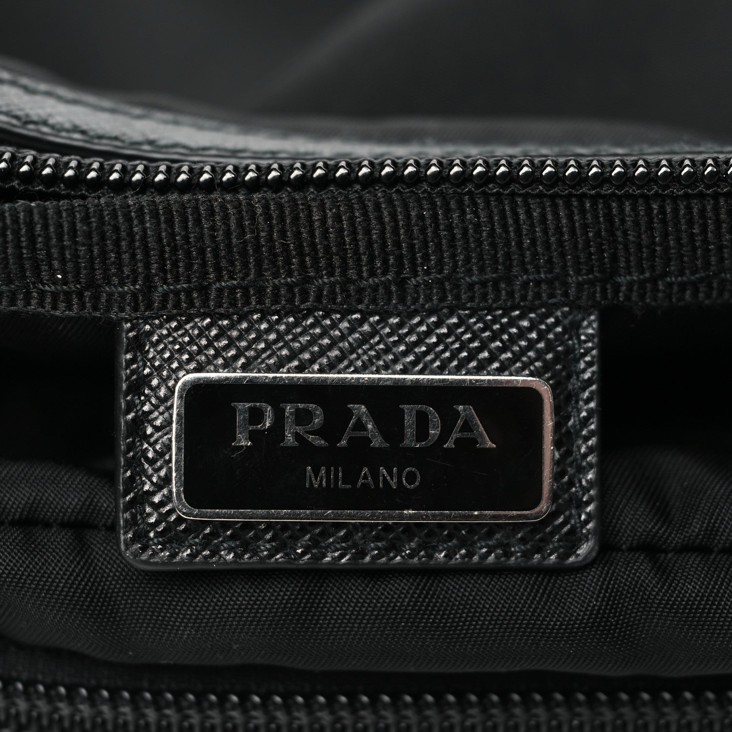 Prada Nylon Vela Cosmetic Pouch Black 6 of 9