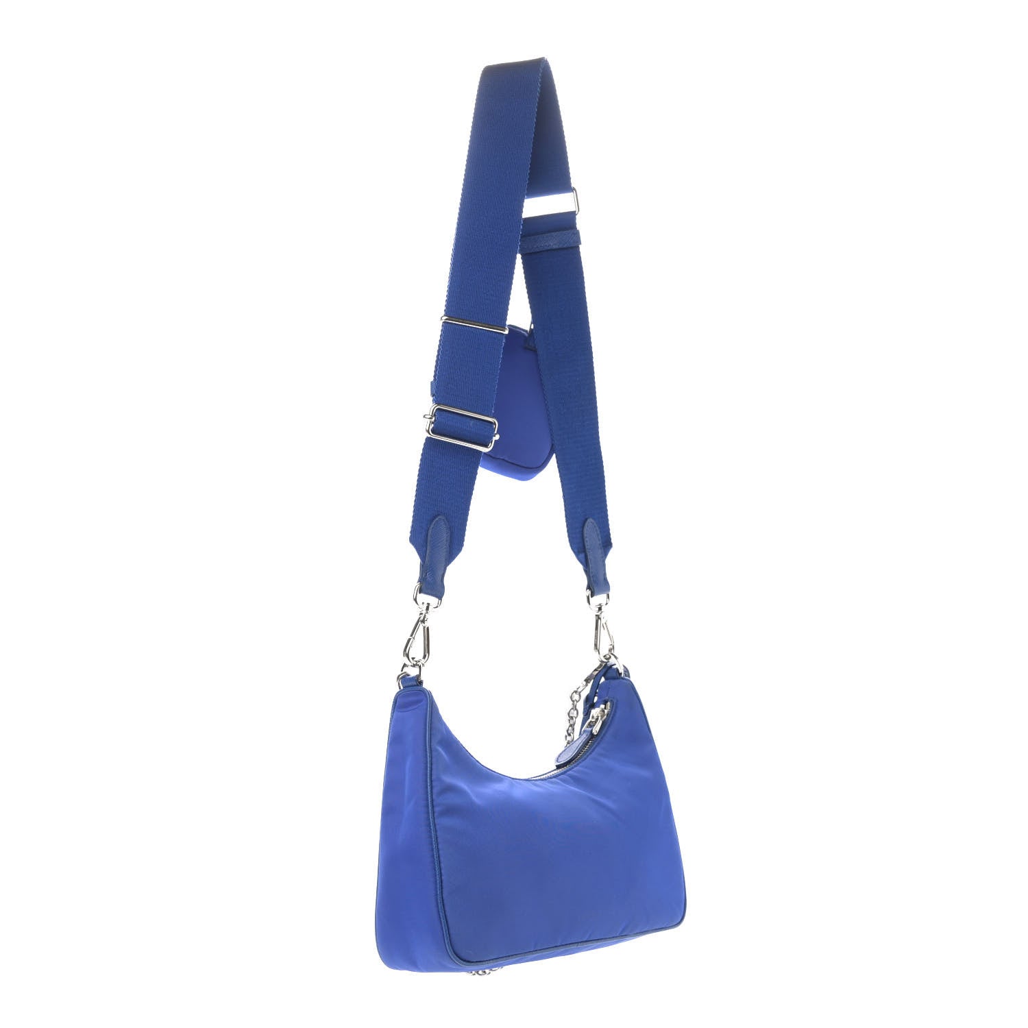 Prada Nylon Re-Edition 2005 Shoulder Bag Indaco 3 of 12