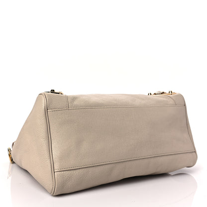 Balenciaga Chevre Gold Metallic Edge Hardware Velo Beige Praline 4 of 8