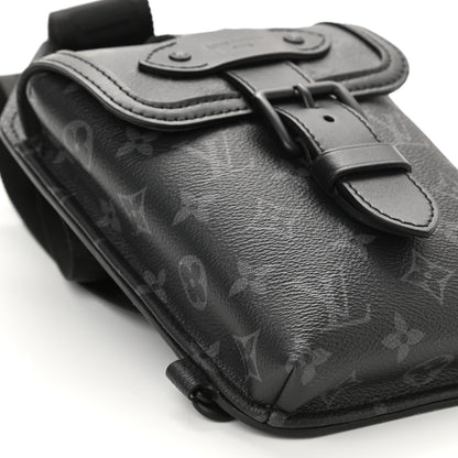 Louis Vuitton Monogram Eclipse Saumur Slingbag Black 8 of 9