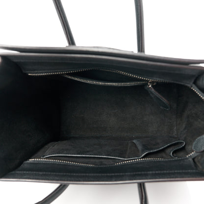 Celine Drummed Calfskin Micro Luggage Black 5 of 10