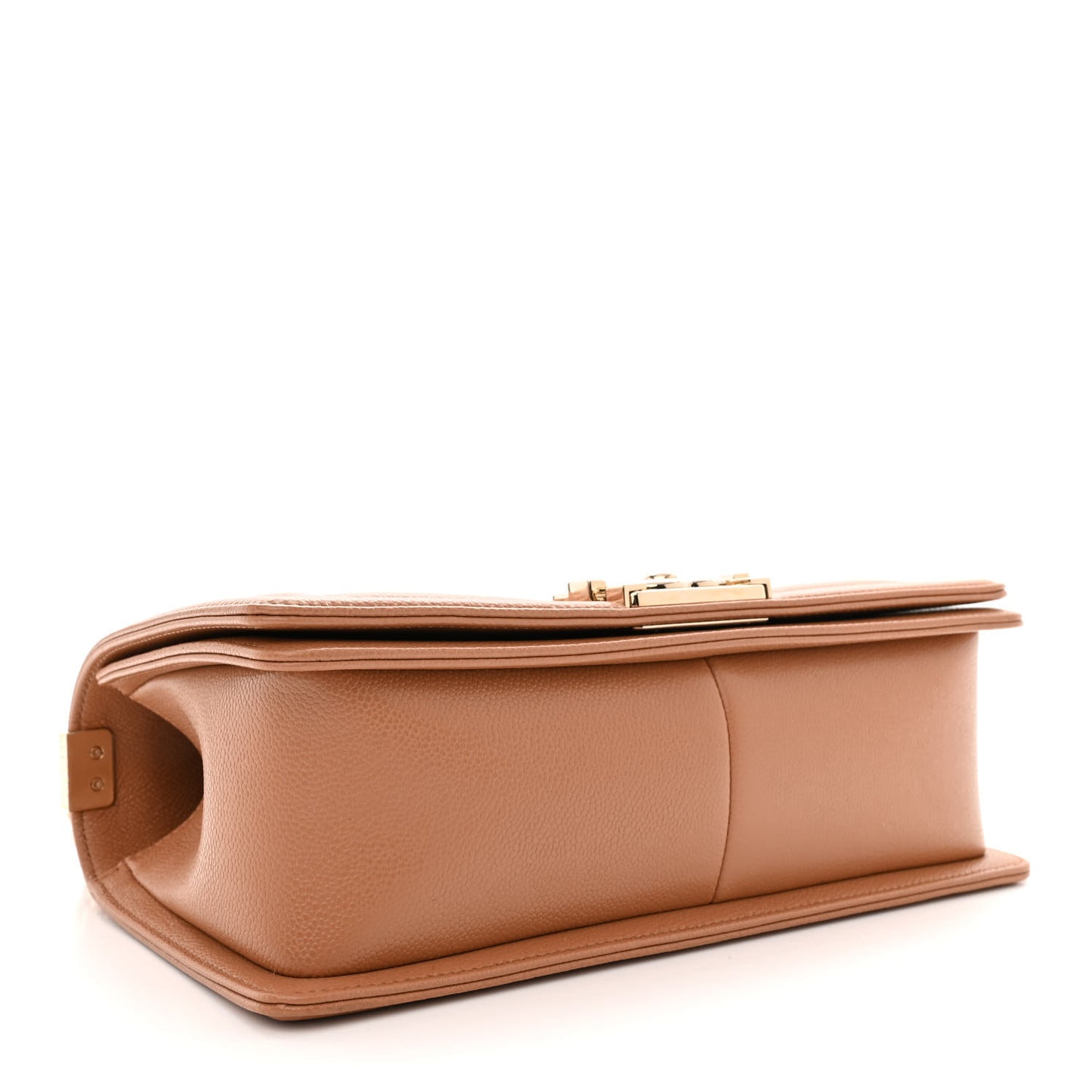 Caviar Quilted Medium Boy Flap Brown