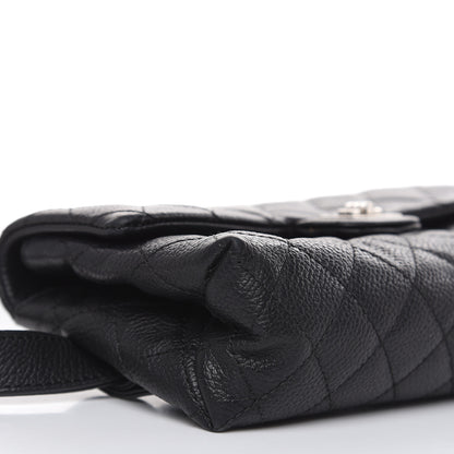 Chanel Grained Calfskin Quilted 2.55 Reissue Flap Belt Bag Clutch Black 9 of 13