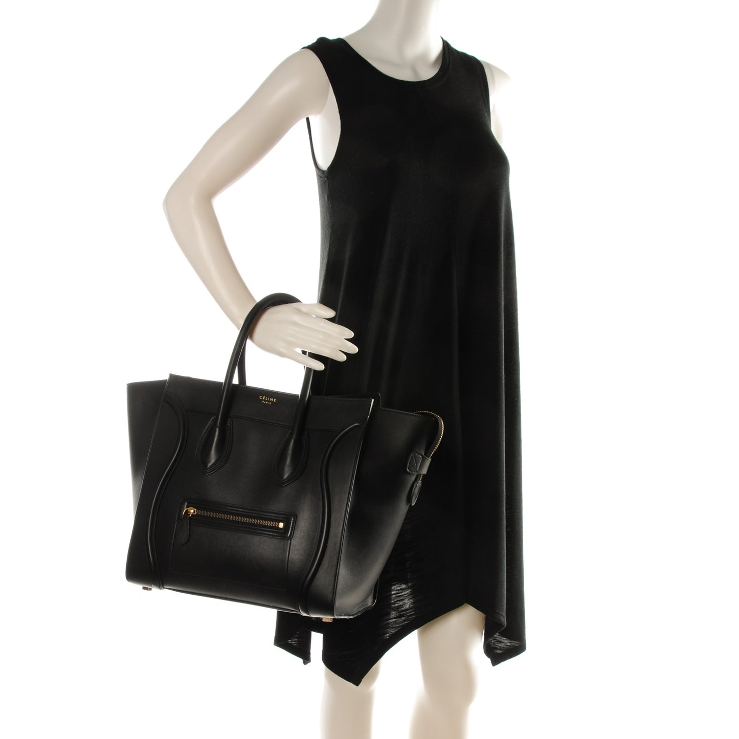 Smooth Calfskin Mini Luggage Black