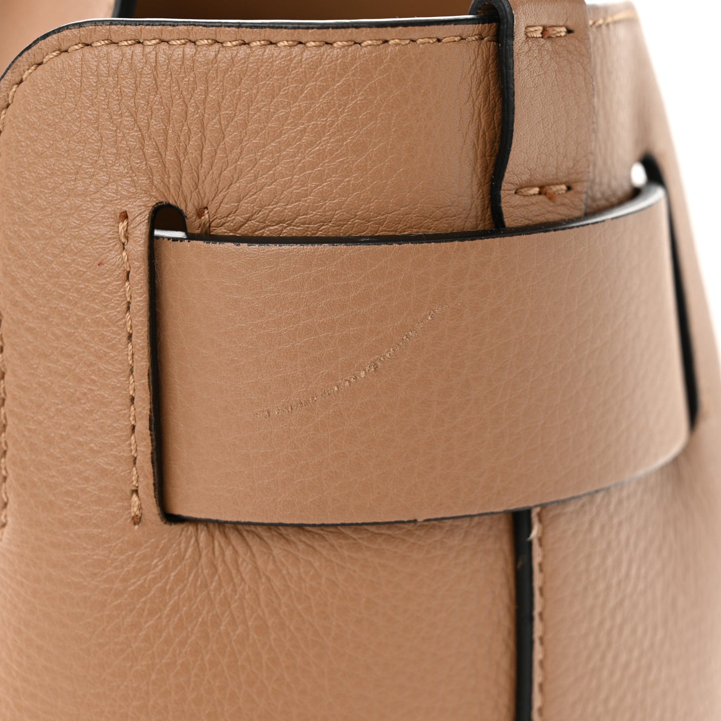 Soft Grain Calfskin Small Belt Bag Camel Red