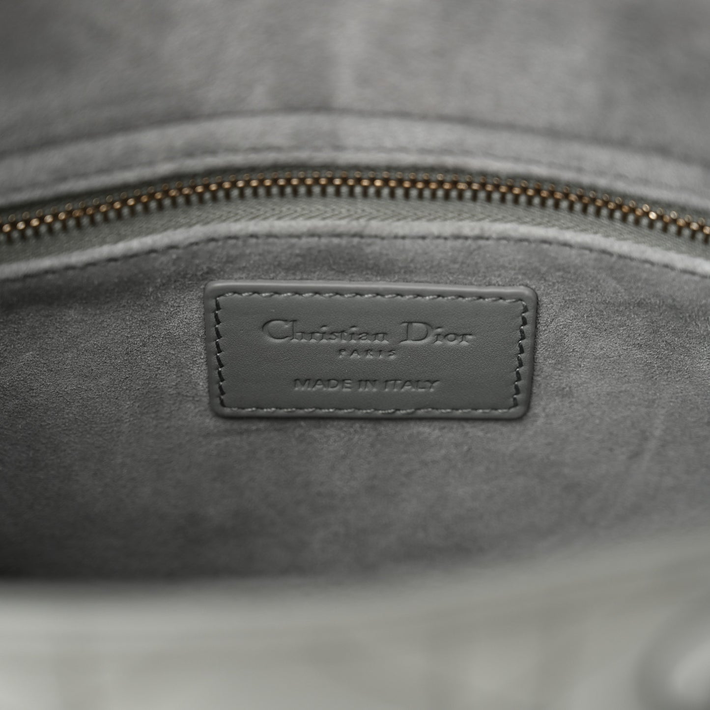 Ultra Matte Calfskin Cannage Small My ABCDior Lady Dior Gray