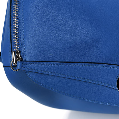 Hermes Swift Epsom Lindy 30 Tressage De Cuir Bleu Zellige Bleu Encre Rouge 15 of 16