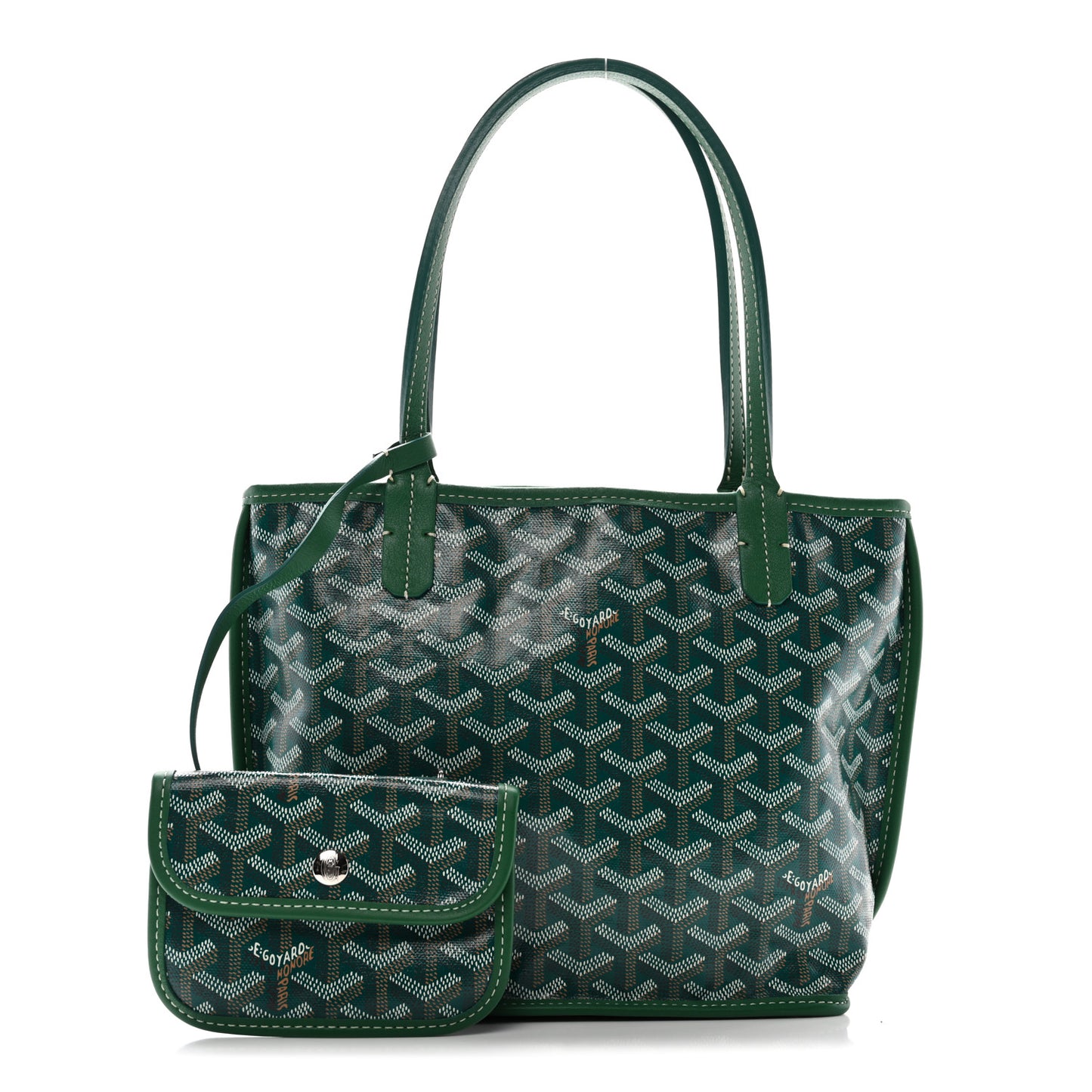 Goyardine Reversible Mini Anjou Green