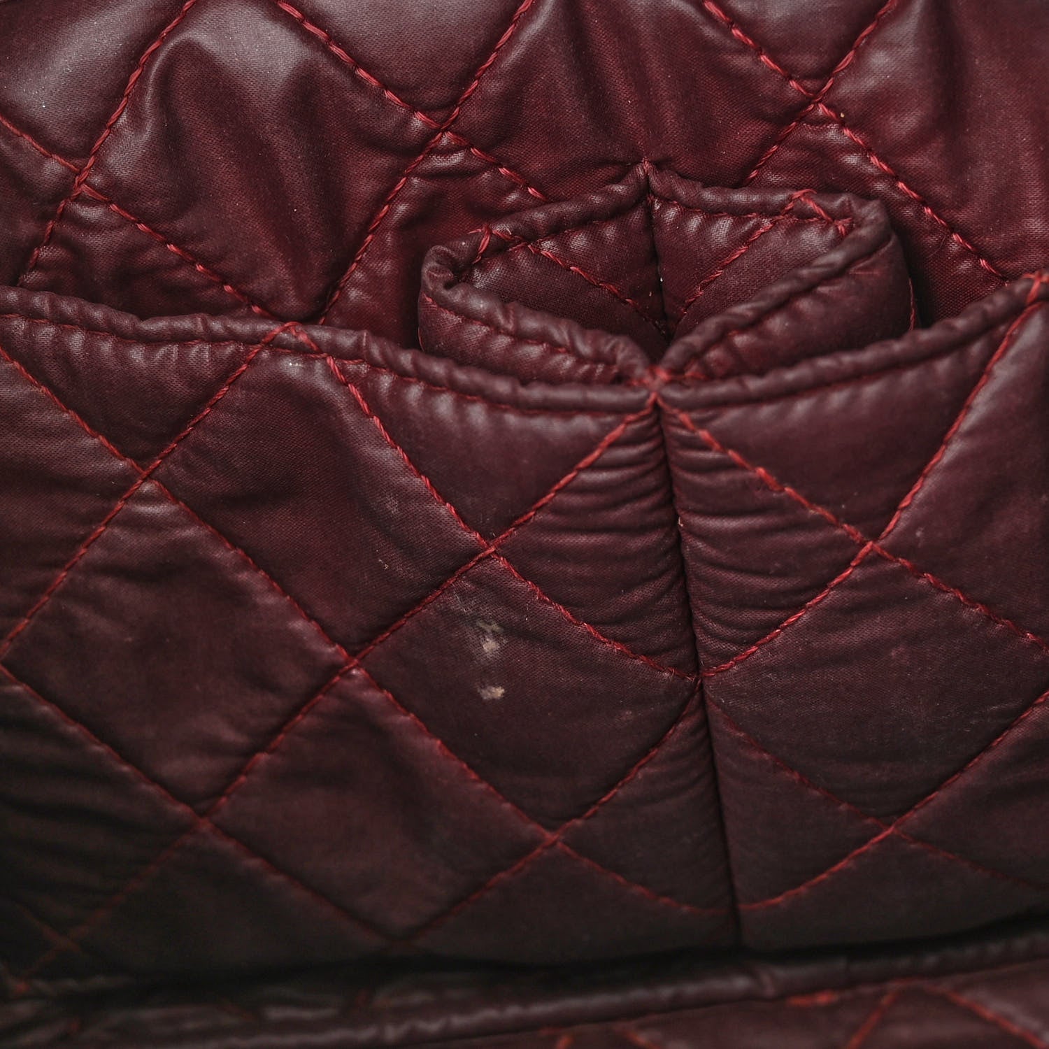 Chanel Lambskin Quilted Medium Curvy Pouch Cosmetic Case Black 7 of 12