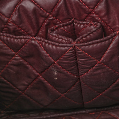 Chanel Lambskin Quilted Medium Curvy Pouch Cosmetic Case Black 7 of 12