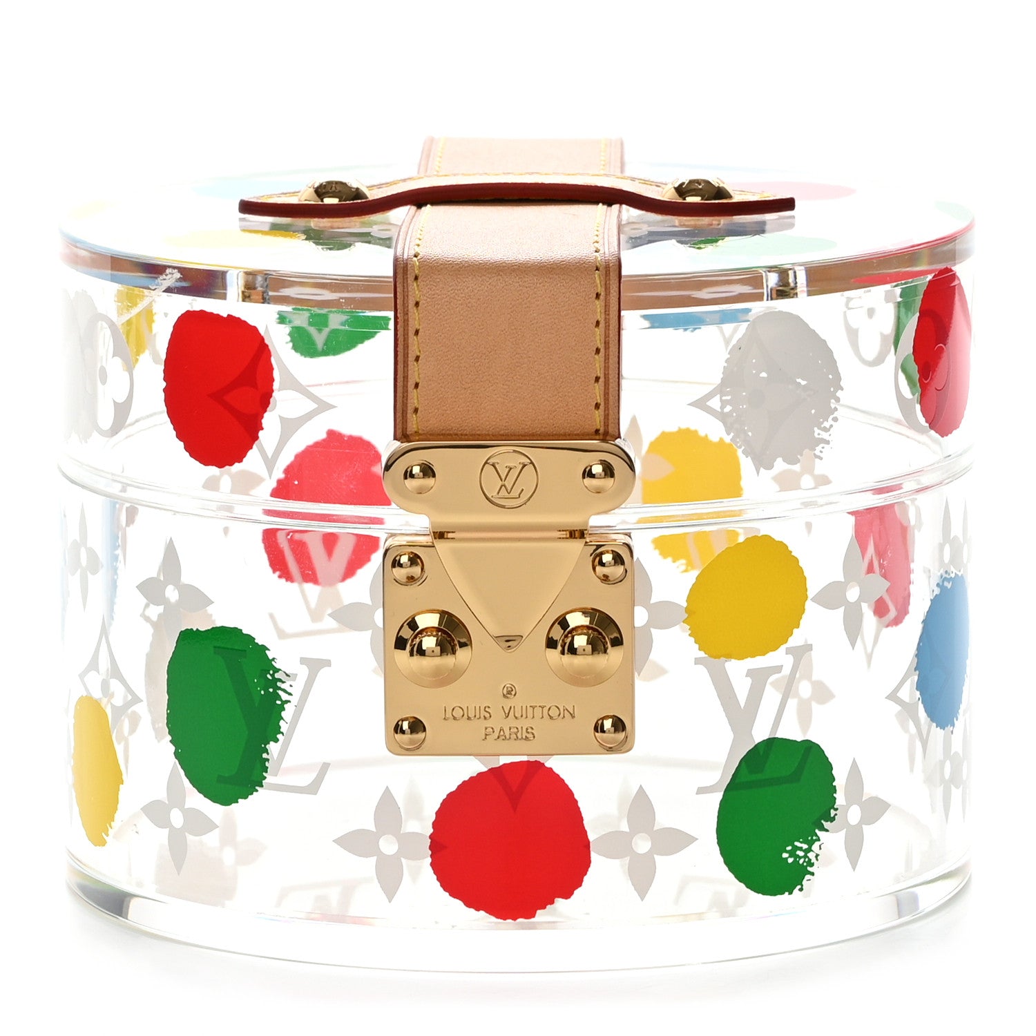 Louis Vuitton LV x YK Transparent Plexiglass Monogram Dots Box Scott Multicolor 1 of 9