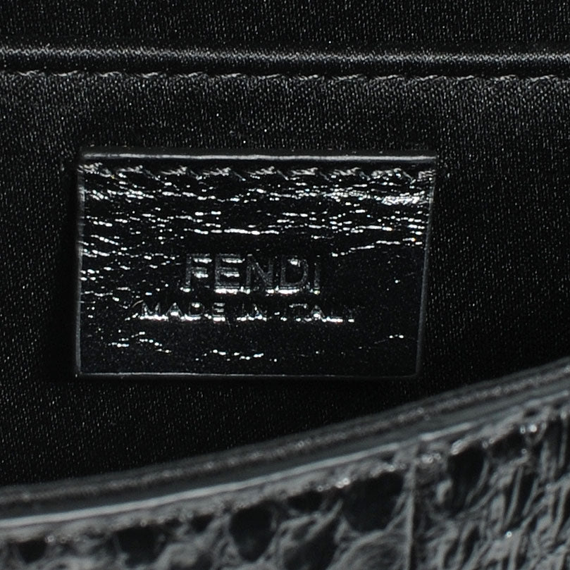 Python Mini Rush Clutch Black