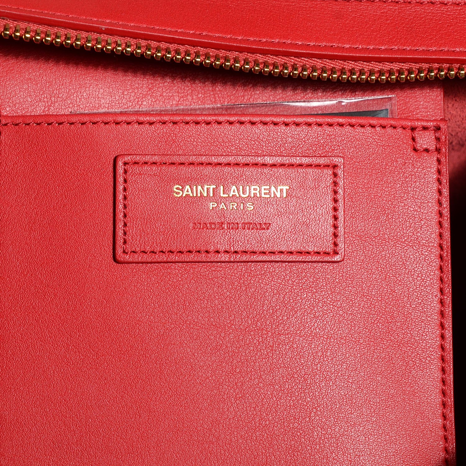 Saint Laurent Calfskin Small Classic Cabas Y Bag Red 6 of 7