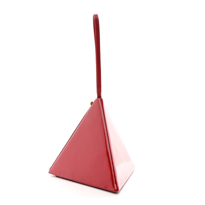 Saint Laurent Patent Pyramid Clutch Rouge Eros 3 of 9