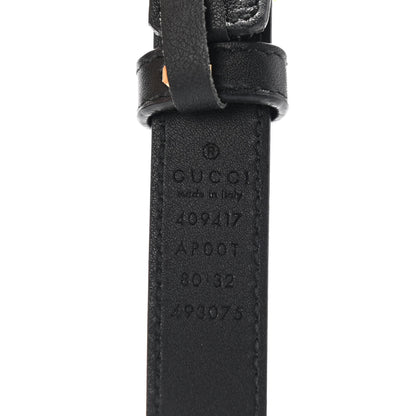 Gucci Calfskin Double G 20mm Belt 80 32 Black 3 of 8